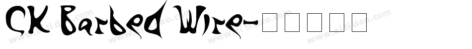 CK Barbed Wire字体转换